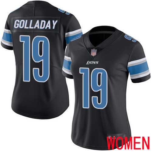 Detroit Lions Limited Black Women Kenny Golladay Jersey NFL Football #19 Rush Vapor Untouchable->women nfl jersey->Women Jersey